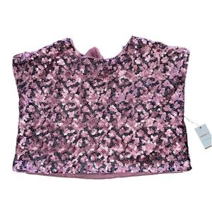 Brand New! Forever 21 Pink Sequins Crop Top Size: Large